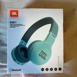 JBL E45BT Bluetooth Headphones - Aqua